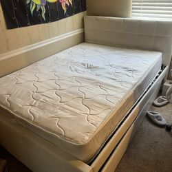 QUEEN SIZE bed frame plus mattress(if wanted)