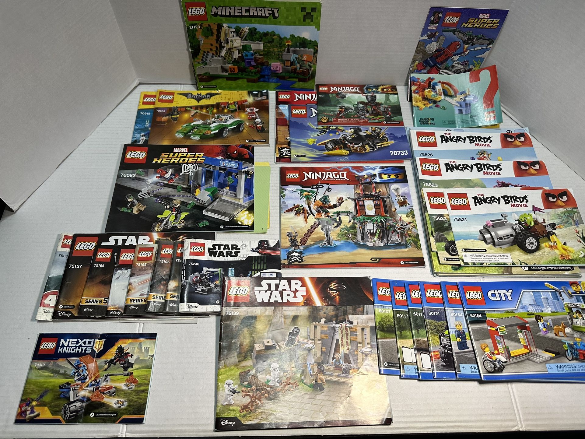 Lot of 20 lbs Lego with 100+ Minifigures