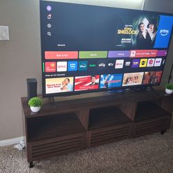 70” Wooden TV Stand – Good Condition