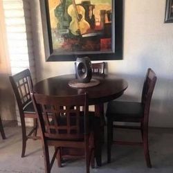 4 Chairs Table Set