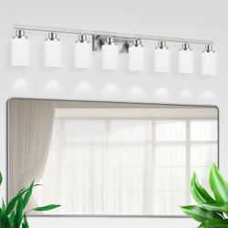 DECAÍDA 8- LIGHT MODERN BATHROOM VANITY LIGHT FIXTURE MODEL DKD-LW-NS-8. REGULAR FROM 161.49 TO ONLY 65.00