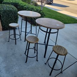 Bar Tables and 3 Stools