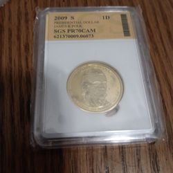 2009 S Presidential dollar $23 Firm Bought at yard sale Was told Its Worth double that