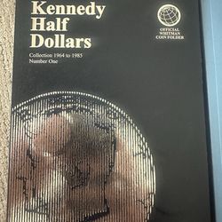 Kennedy Half Dollar collection book! Some silver