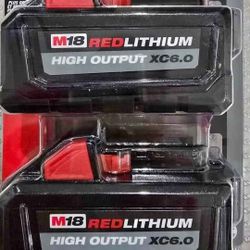 Milwaukee M18 6.0 High Output Batteries 