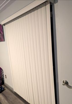 60"W x 79"H vinyl blinds