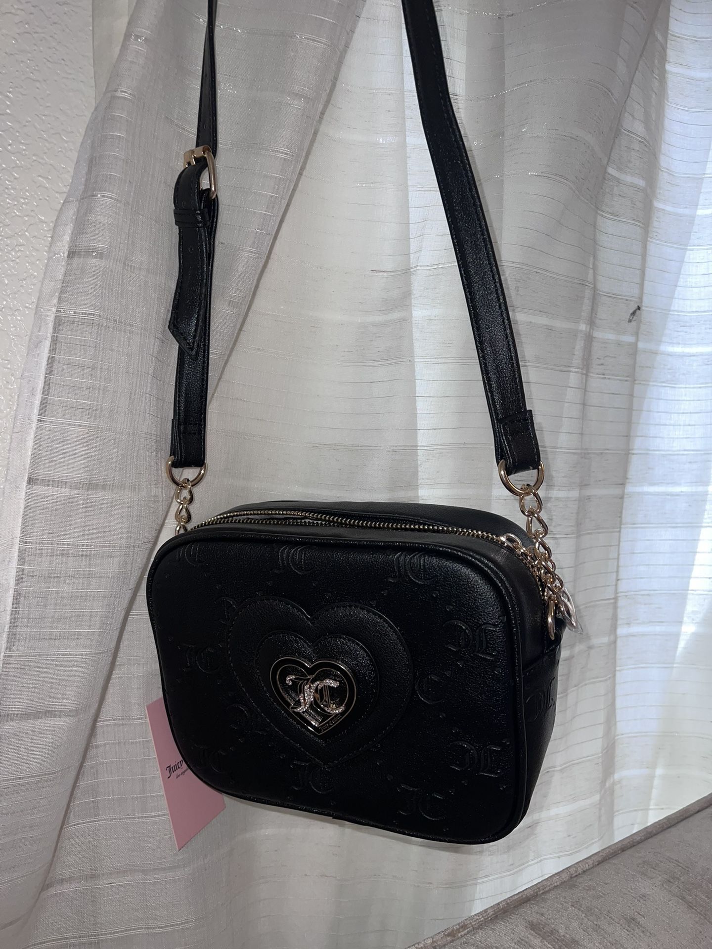 Juicy Couture Small Purse Only You N Me Camera Crossbody Liquorice Black New Bag
