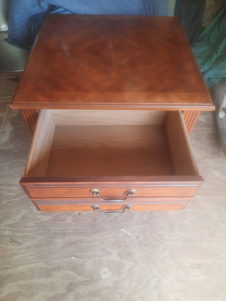 Wood End Table