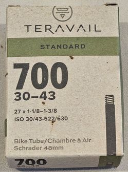 Teravail Standard 700x30-43 Bike Tube