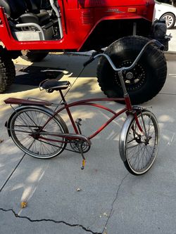 Vintage Red Cruiser Bicycle