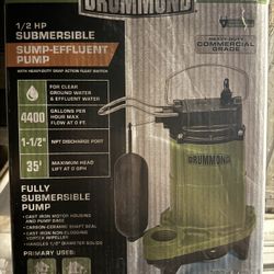 1/2 HP Sump Pump