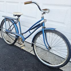 Vintage Single Speed Classic Fat Tire Comfort Cruiser Bike