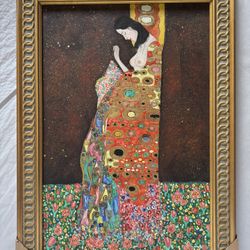 Hand-Painted Oil Painting Wooden Frame 43” x 31”