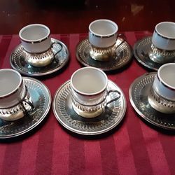 Miniature Bellini Silver Plate Tea Set 