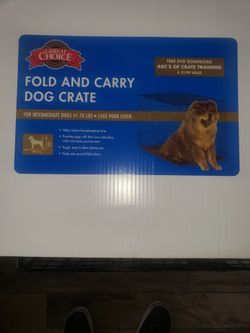 Dog Crate, Fold And Carry Dog Crate