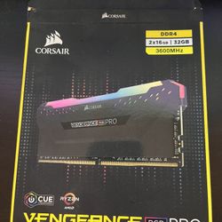 Corsair Vengeance RGB Pro 32GB (2×16GB) DDR4 3600MHz – Like  New