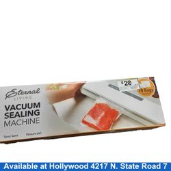 Eternal Living Vacuum Sealing Machine White Small Kitchen Appliance