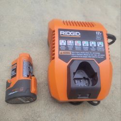 Ridgid Battery And Charger 12 Volt 