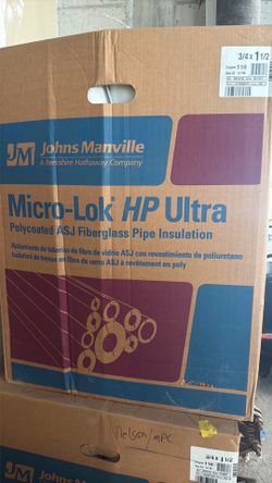 Micro-Lok HP ultra Fiberglass pipe insulation