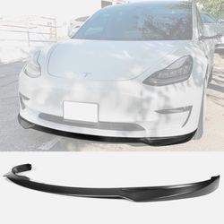 17-23 Tesla Model 3 Matte Black Front Bumper Lip