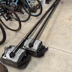 2 Liftmaster garage door operators 87504R-267MC with 8’ rail.