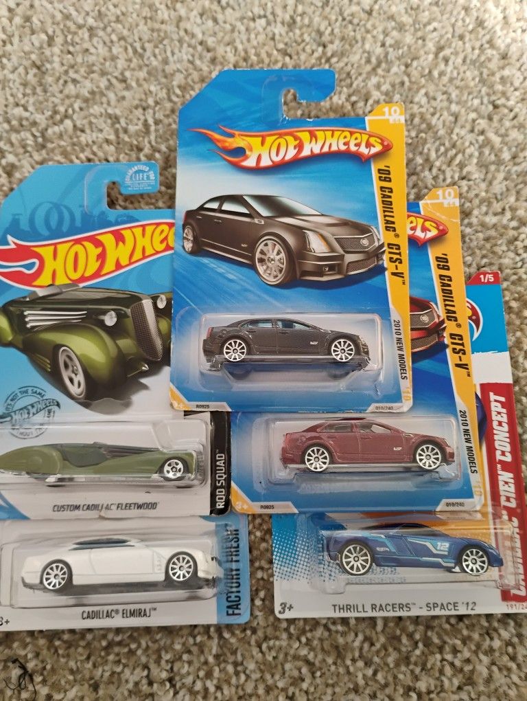 Hot Wheels Cadillac Lot Of 6