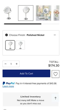 Desktop Makeup Mirror with LED light/Read descrition