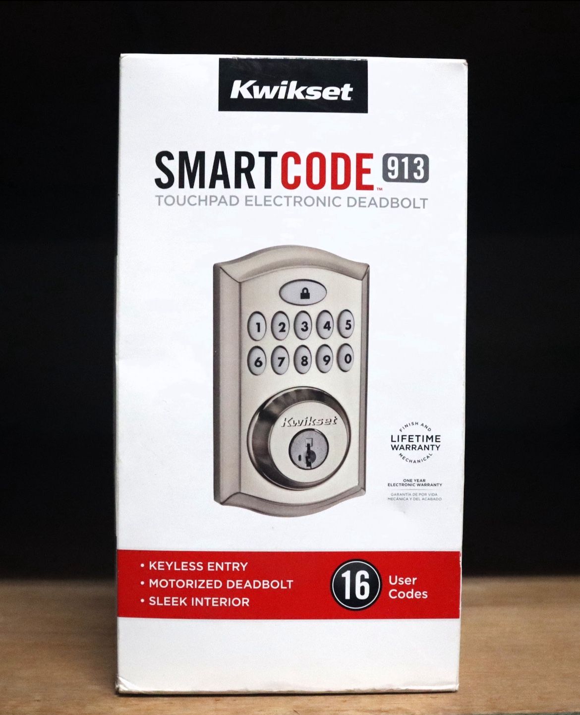 Kwikset Smartcode 913 Touchpad Electronic Deadbolt