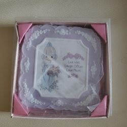 Precious Moments Porcelain Velvet Bisque Plaque 