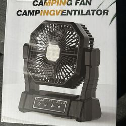 10000mAh Camping Fan Rechargeable with LED