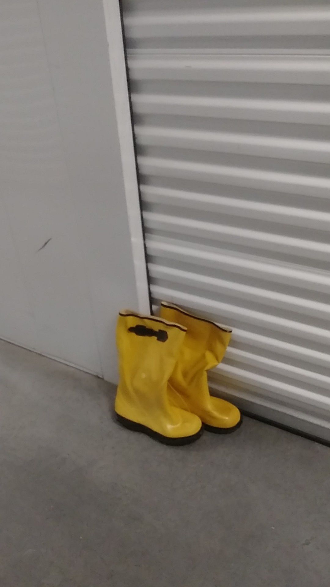 Boots. Yellow. All weather.