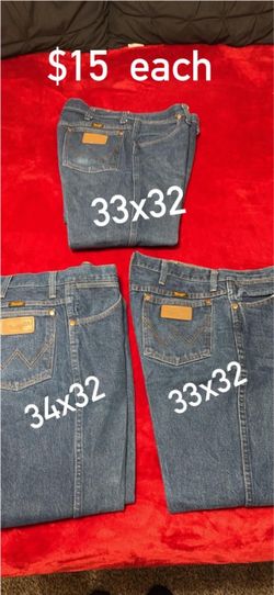 Men wranglers three different size $15 each