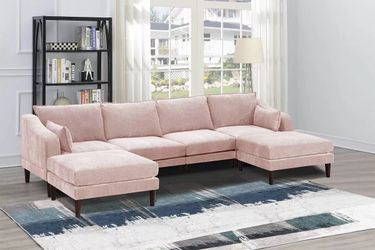 New 120x60 pink sectional couch : free delivery