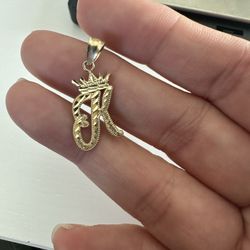 10kt Yellow Gold Initial K Pendant