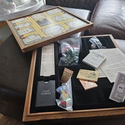 Wooden Game Monopoly and Clue