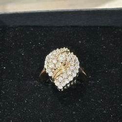 14k Yellow Gold Diamond Ring 