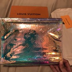L…V Toiletry Prism Pouch🎀🔮💚💛🧡