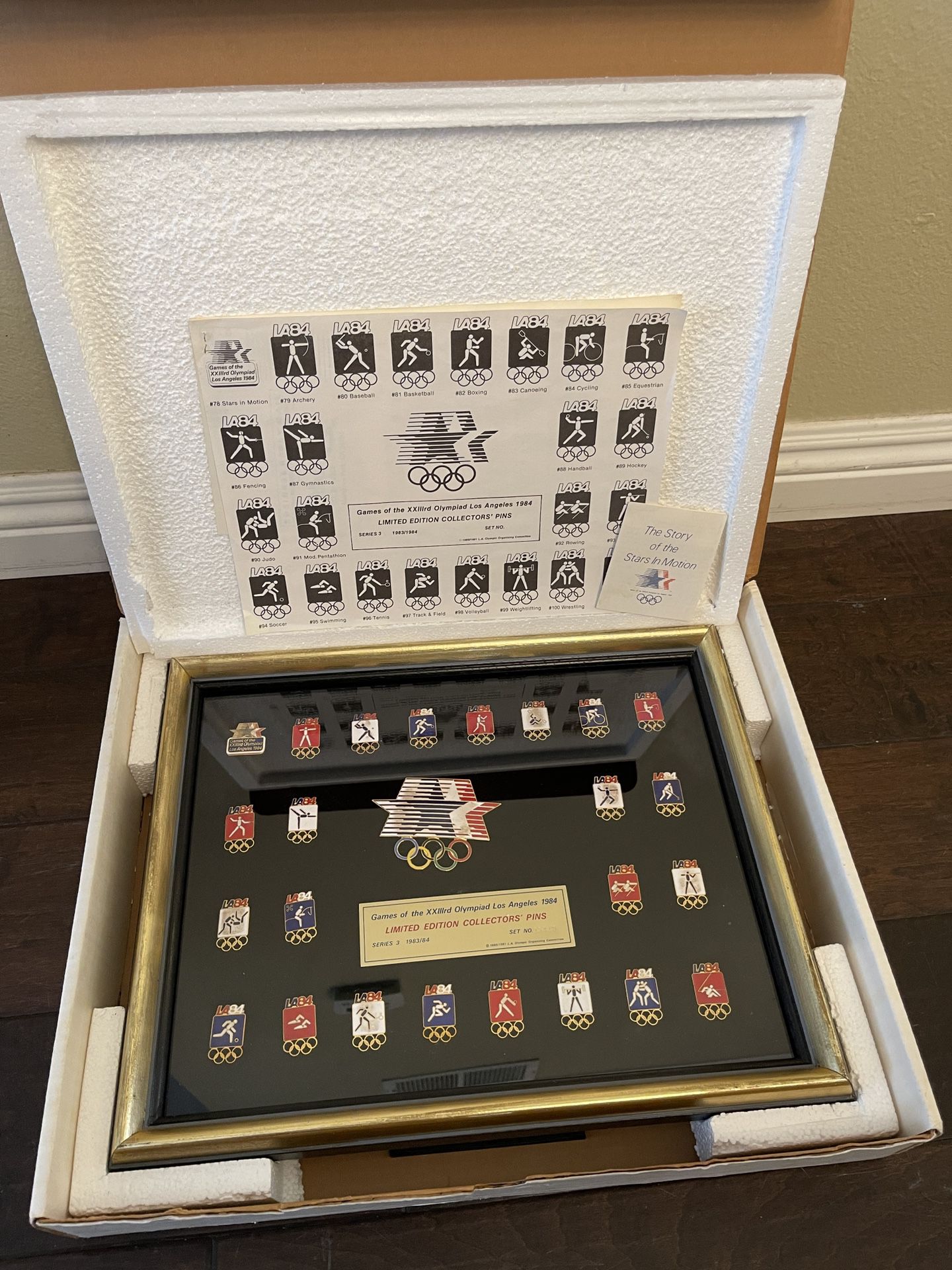 1984 Los Angeles XXIII Olympic Games series #2 Official Pins