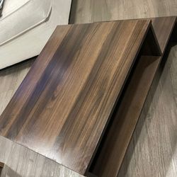 Ikea Coffee Table With Storage Space Black Brown Modern Living Room