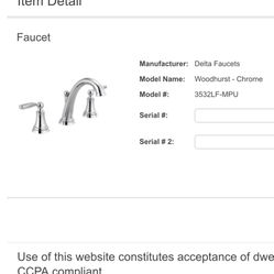 Pedestal Sink And Faucet 
