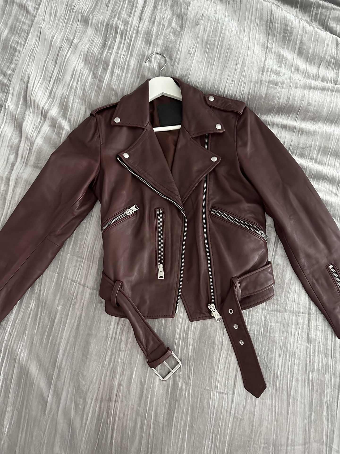 All Saints Leather Biker Jacket