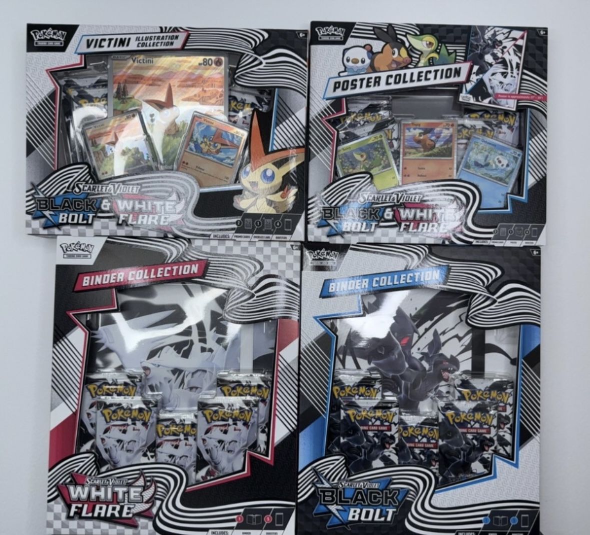 White Flare Black Bolt Nova Victini Collection Binder Poster