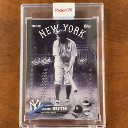 2021 Topps Project 70 Babe Ruth (by Artist, DJ Skee)