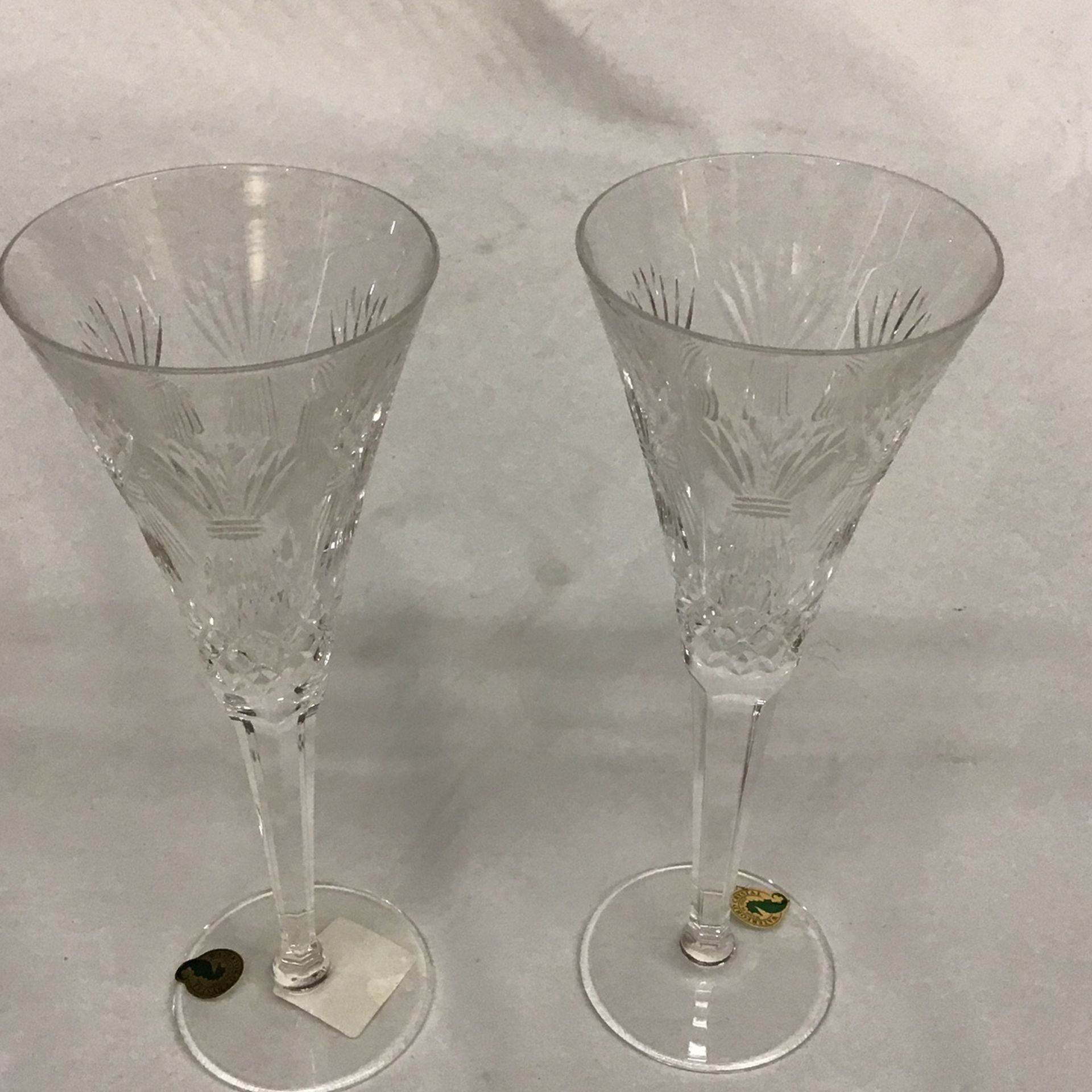 The Millennium Collection Toasting Flutes Waterford Crystal 1 pair