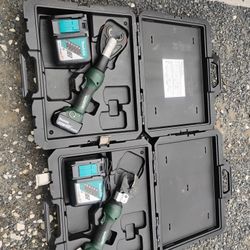 Greenlee Gator 18 Volt Crimper And Cutters 6 Ton 