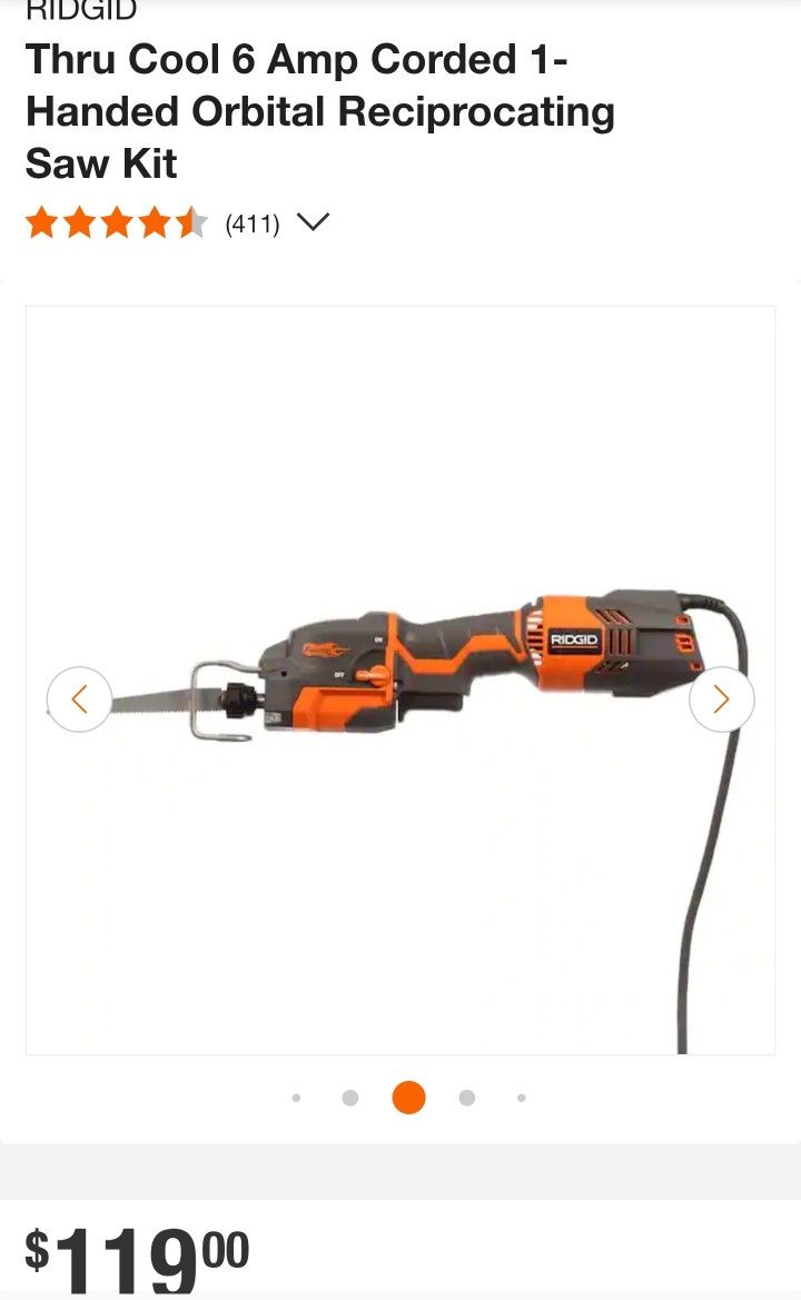 RIDGID R3031 Reciprocating Saw