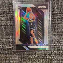 2018-19 Panini Prizm #32 Michael Porter Jr Silver Prizm RC