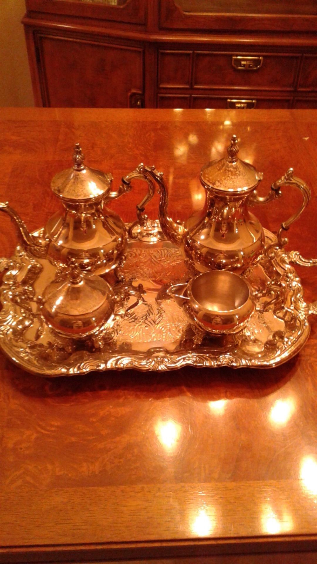 Silver plated coffee/tea service