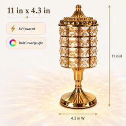 Brand New Color Changing Crystal Table Lamp - Perfect Mood Lighting!