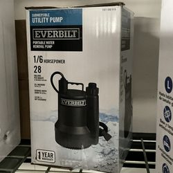 Everbilt Utility Pump $50